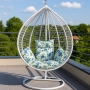 Люлка градинска висяща люлка тип гнездо,яйце–Промоция, снимка 6