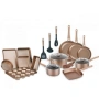 Пълен комплект съдове Edenberg EB-5654 (20 части) с кован алуминий и 3-слойно незалепващо покритие, снимка 1