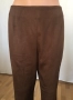 С / М Нов Дамски Панталон Yansi Fugel Имитира Велур Кафяв Есенен Зимен, снимка 7