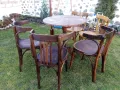 комплект виенски(маса, столовете и закачалка). , снимка 3