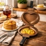 Уред за палачинки и омлети във формата на сърце – Carbon Steel Pancake Maker , снимка 1