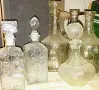 Стари кристални бутилки, снимка 15