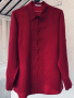 Риза/блуза vintage 100% cupro, цвят малина, снимка 8