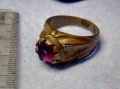 СТАРИНЕН СКЪПОЦЕНЕН МЕДЕН ПРЪСТЕН с ЮВЕЛИРНО ФАСЕТИРАН АМЕТИСТ и ПЕЧАТ 14 РЪЧНА ИЗРАБОТКА 50091, снимка 11