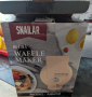 Мини гофретник SNAILAR 550 W с незалепващо покритие, розов, снимка 6