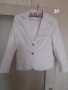 Дамско дънково бяло сако , снимка 1