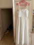 Нова бяла лятна парти коктейлна  елегантна дълга рокля декорация 3D 3Д  Reserved памук полиестер , снимка 5