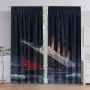 Комплект 2 бр. плътни завеси - Титаник,Висококачествен HD дигитален печат, снимка 2