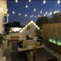 BOMCOSY 7,5м Соларна Външна LED Гирлянда( IP65 Водоустойчива,4 режима,топло бяло, снимка 9