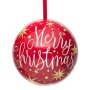 6 броя Комплект коледни топки Merry Christmas, 10см, снимка 1 - Други стоки за дома - 42687449