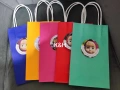 Персонализирани хартиени торбички за рожден ден Стич маша и мечока, снимка 2