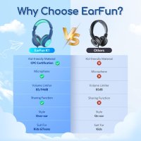 Комплект детски слушалки EarFun 2 бр., снимка 3 - Слушалки и портативни колонки - 42543836