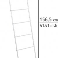WENKO стълба за кърпи Viva - държач за кърпи, стойка за дрехи, стомана, 43 x 156,5 x 3,5 см, бяла, снимка 5 - Хавлиени кърпи - 39956970