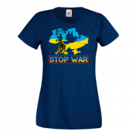 Дамска тениска STOP WAR  подкрепям Укркайна, против Войната, снимка 4 - Тениски - 36114725