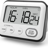 Електронен кухненски таймер часовник аларма с магнит стойка за готвене, снимка 10 - Други - 40997819