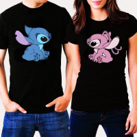 Тениски за двойки Стич и Ейнджъл (Stitch & Angel), снимка 1 - Тениски - 44744193