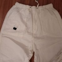 Дамски бял шушляков панталон , снимка 2 - Панталони - 35662439
