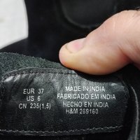 велурени ботушки H&M стреч, снимка 5 - Дамски ботуши - 34408122