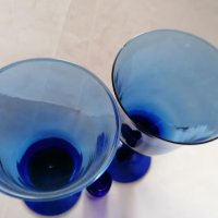 Сини чаши за вино , снимка 5 - Чаши - 35968914