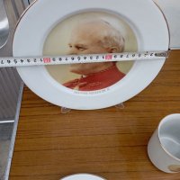 Порцеланови чинии и чаши с лика на Папа Йоан Павел втори , снимка 6 - Колекции - 39294491