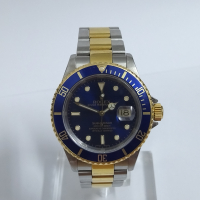 Rolex Oyster Submariner Date 16613 Blue, Gold&Steel, снимка 2 - Мъжки - 44824188