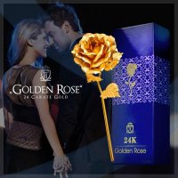 24K Gold Rose Златна роза Луксозен подарък за Св. Валентин , 8-ми март, снимка 12 - Подаръци за жени - 39614443