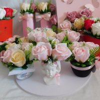 Букет от сапунени рози , снимка 12 - Подаръци за жени - 39146604