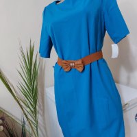 Синя рокля , снимка 9 - Рокли - 41458382