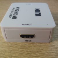 av2hdmi адаптер Audio Video чинчове към HDMI 1080p, снимка 3 - Стойки, 3D очила, аксесоари - 39100783