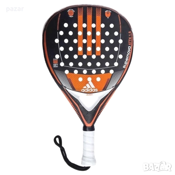 ADIDAS SUPERNOVA ATTK 1.8 Padel Racket Падел Ракета Карбон, снимка 1