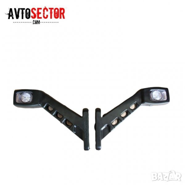 Комплект 2 броя LED светлини тип Рогче / габарити за камион , бус , ремарке и др. 12/24V, снимка 1