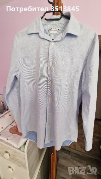 Мъжка риза с дълъг ръкав Zara, снимка 1