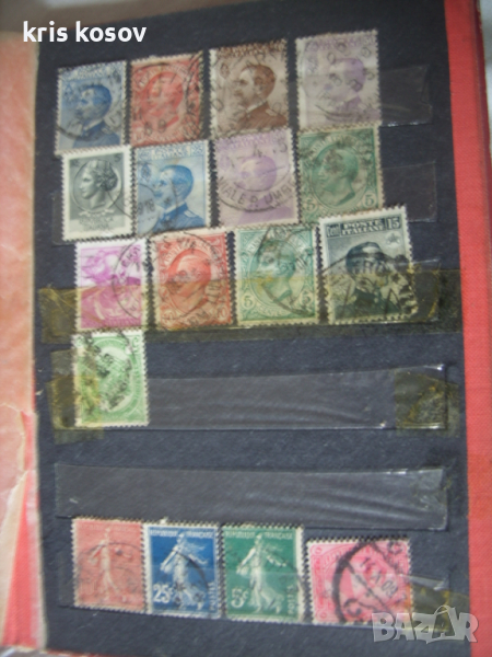 17 бр. стари пощенски марки от Франция  и Италия, снимка 1