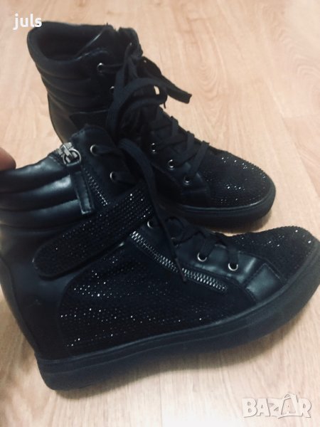 Дамски боти, обувки с камъчета Paolo Botticelli, снимка 1