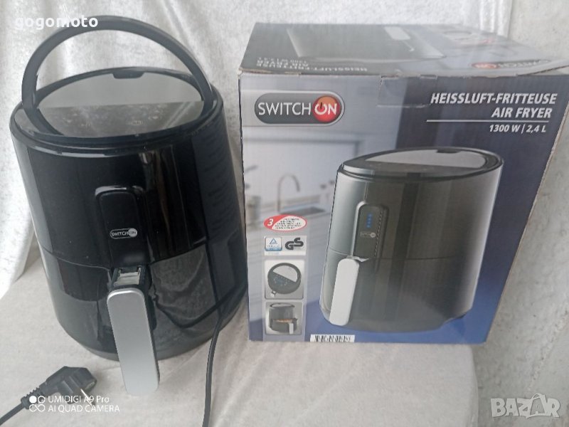 еърфраер КАТО НОВ Еърфраер, фритюрник без олио, само турбо горещ въздух , снимка 1