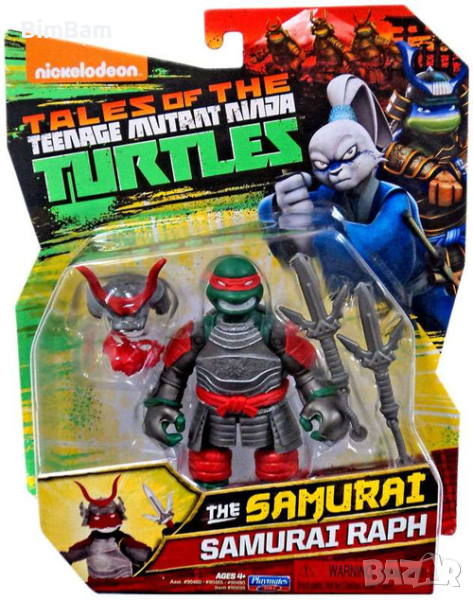 Оригинална eкшън фигурка Tales of the Teenage Костенурките Нинджа TMNT Samurai Raph/Самурай Рафаело , снимка 1