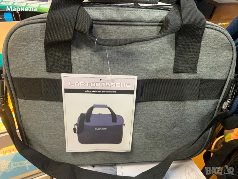 Чанта за лаптоп с 2 отделения / Сива, снимка 1