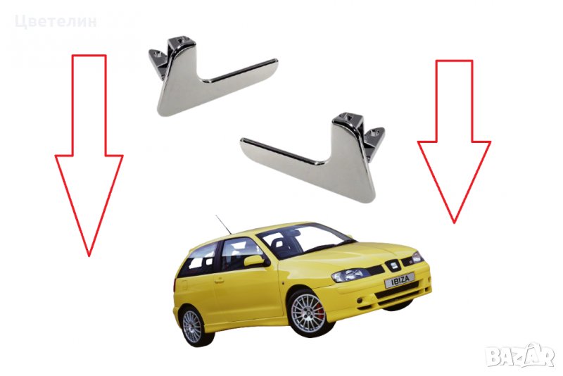 Дръжка вътрешна за отваряне Seat Ibiza Cordoba сеат ибиза кордоба, снимка 1