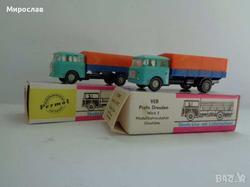 PERMOT  PREFO SKODA H0 1/87 ДЕТАЙЛЕН МОДЕЛ ИГРАЧКА КАМИОН КОЛИЧКА , снимка 1