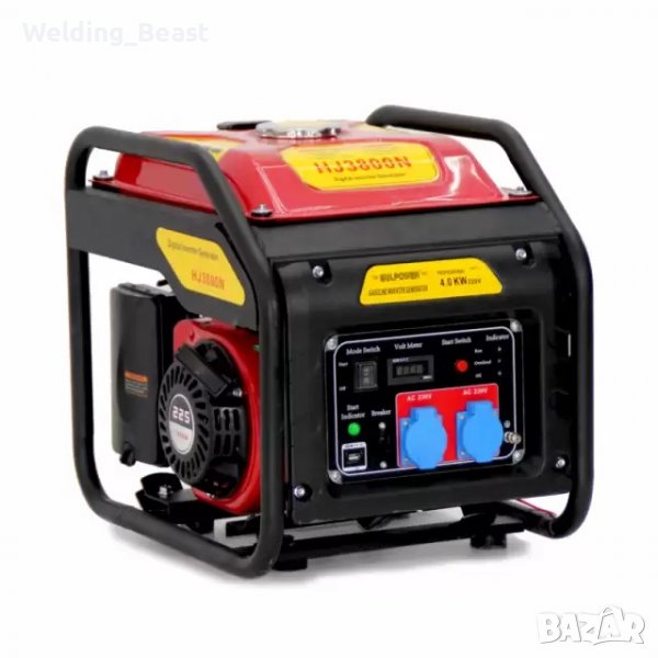 МОНОФАЗЕН Инверторен генератор за ток BULPOWER 4KW HJ 3800H , снимка 1