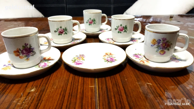 стар български порцелан чаши за кафе, снимка 1