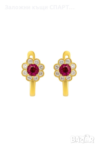 Златни обеци  Грамаж: 1.05гр. , снимка 1