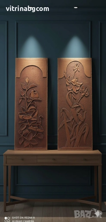 Ръчно изработени дърворезби (панели) – Автентичен винтидж стил, снимка 1
