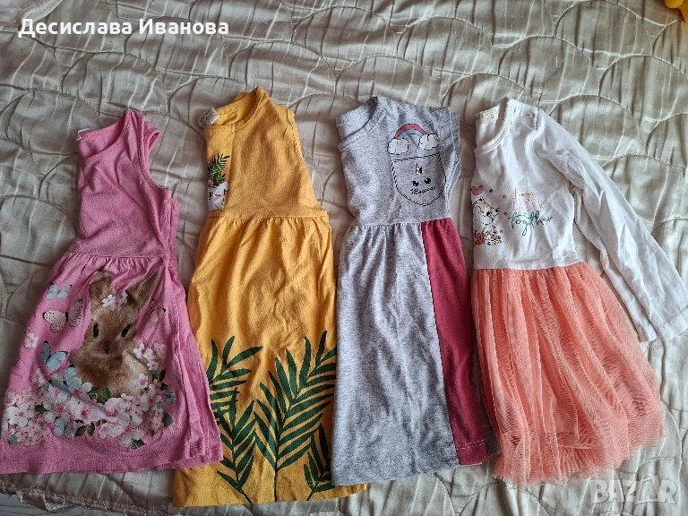 4 бр. рокли за ръст 86 см., снимка 1