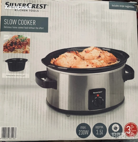 Уред за бавно готвене SilverCrest  модел SSC 200 C1 с вместимост от 3.5 литра , снимка 1