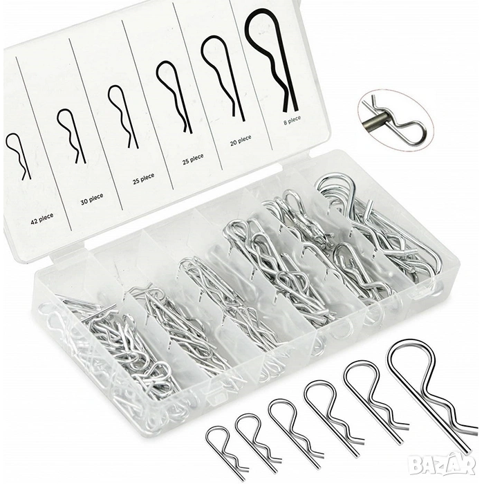 Пружинни шплентове 125 броя, снимка 1