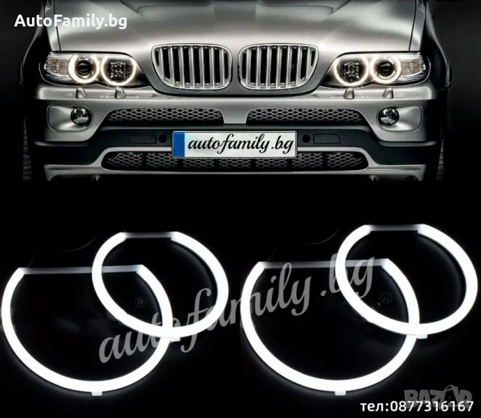 Cotton LED Angel Eyes Ангелски очи BMW E36, снимка 1