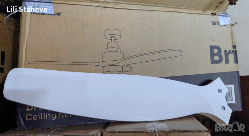 Таванен вентилатор с LED светлина -50% отстъпка -  Brizy Bright Ceiling Fan. , снимка 1