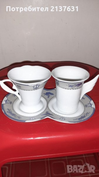 ПОРЦЕЛАНОВ  СЕТ за КАФЕ за ДВАМА  - Цена 8 лв, снимка 1