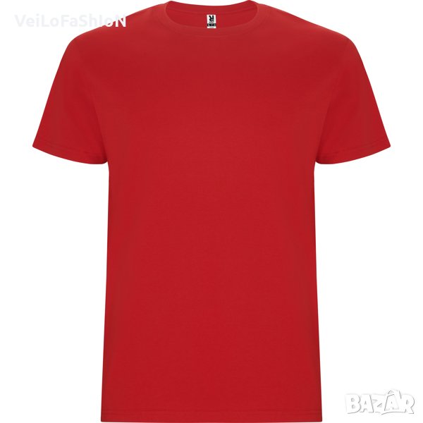 Нова мъжка тениска в червен цвят, снимка 1